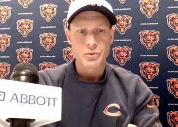 Chicago Bears head coach Ben Johnson - 12/8/2025