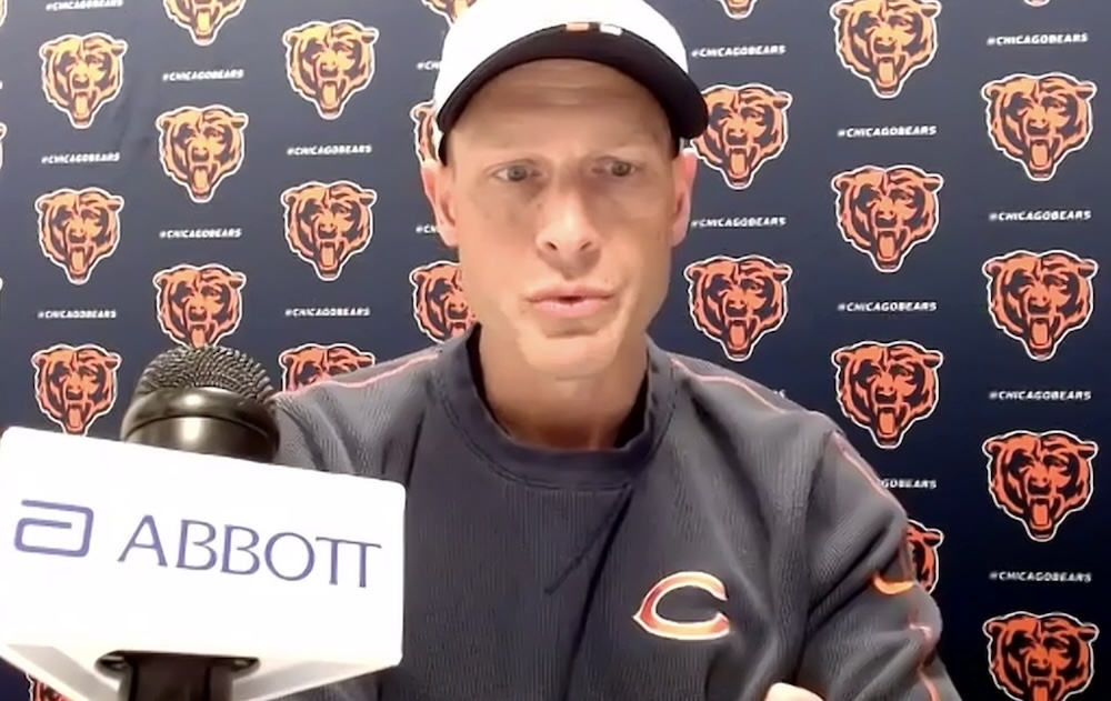 Chicago Bears head coach Ben Johnson - 12/8/2025