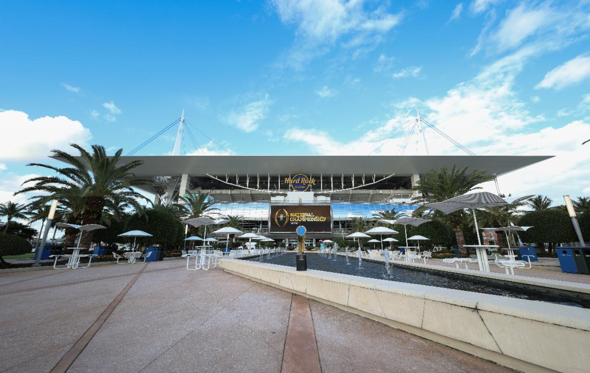 Miami Hard Rock stadium - home of the 2026 College Football Playoff