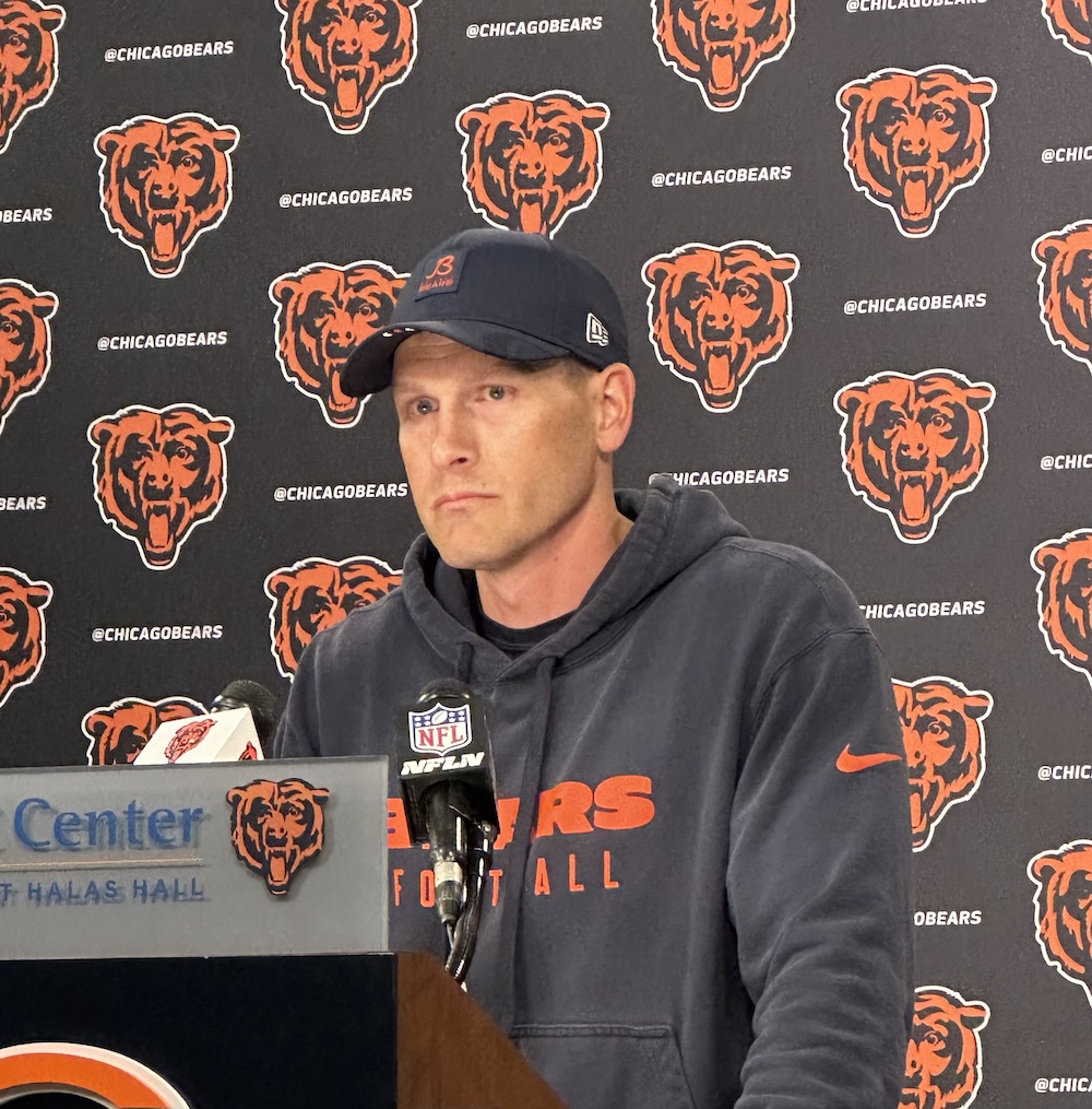 Chicago Bears head coach Ben Johnson
