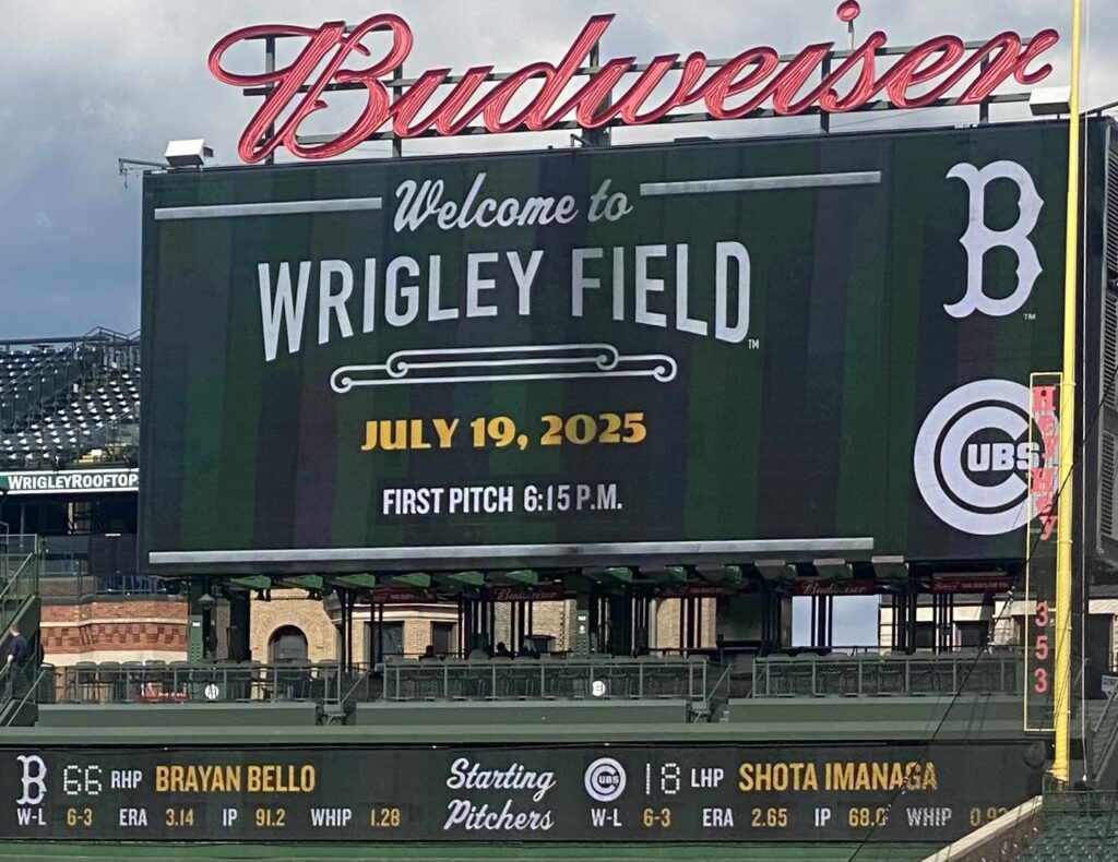 Welcome to Wrigley Field, home of the Chicago Cubs
