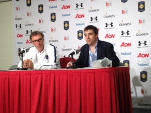 PSG manager Laurent Blanc post match