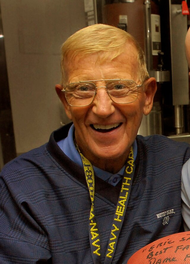 coach Lou Holtz in 2007