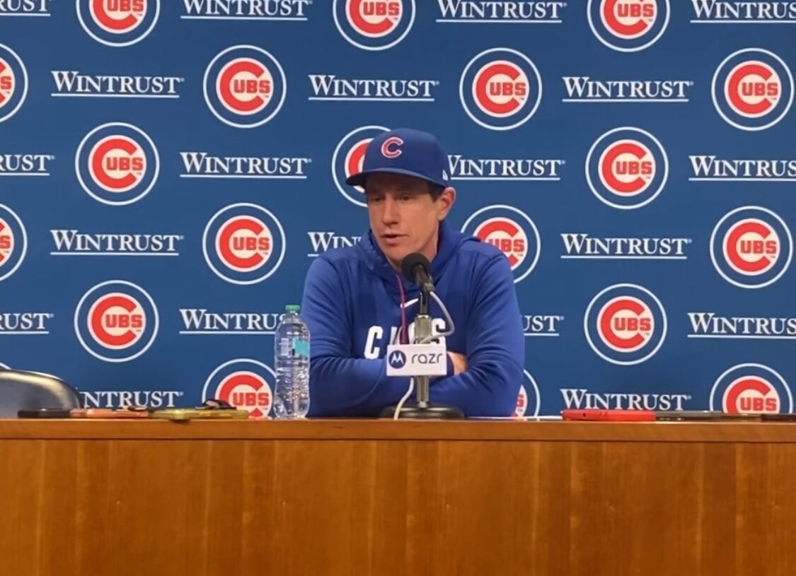 Chicago Cubs Manger Craig Counsell