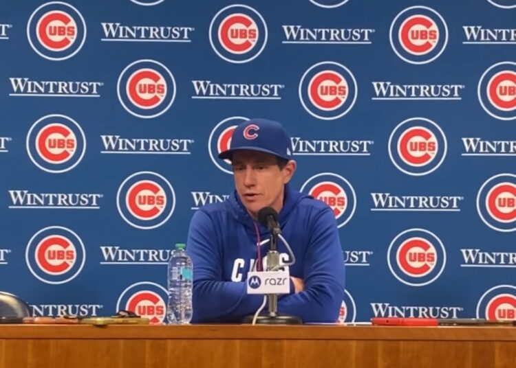 Chicago Cubs Manger Craig Counsell