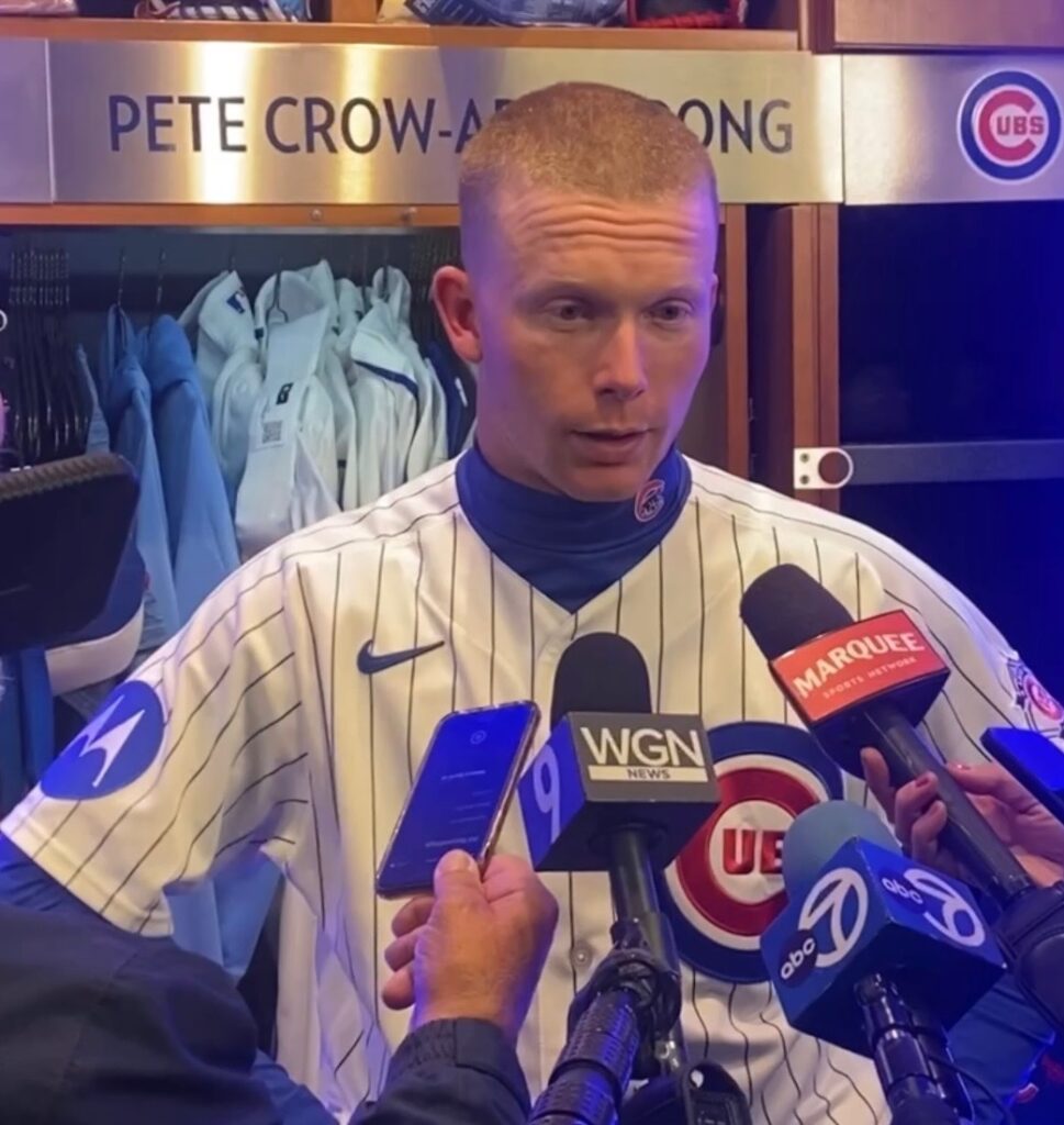 Chicago Cubs center fielder Pete Crow-Armstrong