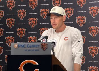 Chicago Bears coach Ben Johnson
