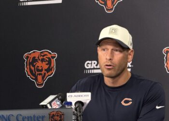 Chicago Bears coach Ben Johnson