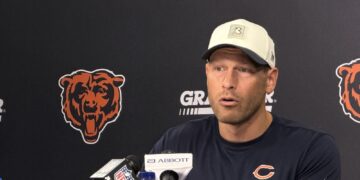 Chicago Bears coach Ben Johnson
