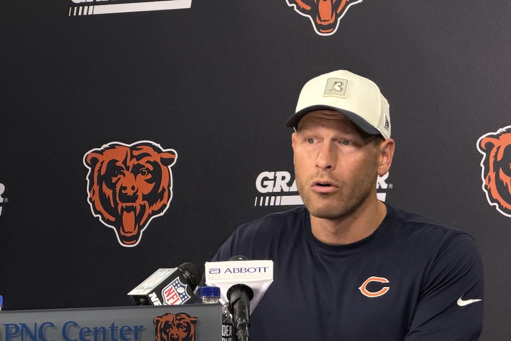 Chicago Bears coach Ben Johnson