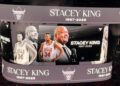 Chicago Bulls scoreboard tribute to Stacey King, 1967-2026